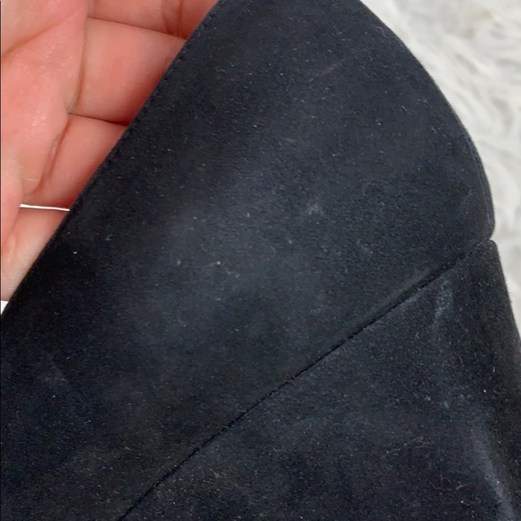 STUART WEITZMAN Suede Wedge Heel Round Toe 8.5 Narrow - Picture 11 of 11